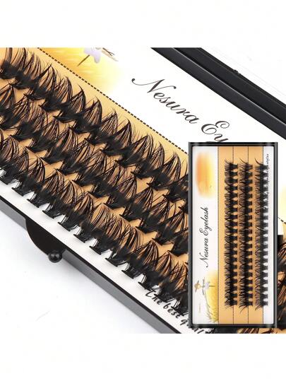 AILAISHI Ailaishi 60 racimos de pestañas postizas de seda negra suave de 40d, grosor de 0.07 C, longitud disponible de 9-16mm, pestañas individuales, pestañas postizas