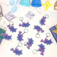 10 件套洗礼礼品、宾客礼物，包括大象钥匙扣饰品、束口袋、洗礼派对感谢卡、圣诞节 - 彩色 - 查看 8