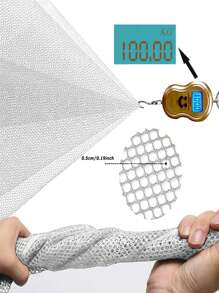 3M Stair Banister Guard, Railing Safety Net For Baby Proofing, Child Safety Gate Cover, Balcony Mesh Netting, Punching, Three Kinds Of Fixators 90cm*150cm(White Mesh With White Border)Baby Shower Family Decorations Gifts - White - View 9