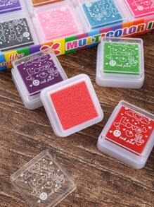 6/12/20/24-Piece Set, Colorful Water-Based Ink Pad Craft Supplies, Diary Scrapbook Card Making DIY Photo Finger Painting Rubber Stamp Matching Tools, Suitable For Classroom Learning Drawing Template Coloring Use Back To School - Multicolor - View 12