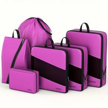 6 Pieces Set Compression Packing Cubes - Ultra-Compact Space-Savers For Suitcases, Travel Essential Organizer With Efficient Packing & Easy Access - Premium Quality For Luggage - Six-piece Set - View 14