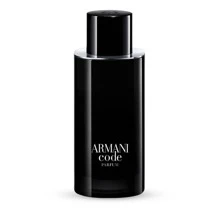 Giorgio Armani Armani Code Parfum 4.2oz 125mL Cologne For Men – Refillable Woody Scent With Bergamot Tonka Iris Sage – Bold Signature Fragrance Gift For Him - Black - View 2