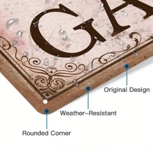 1 pezzo [Personalizzabile] Targa in metallo personalizzata, Il Giardino di Kristen, Targa personalizzata, Tavola antica, Decorazione da parete per casa, giardino e cortile, Regalo per amici, 8*12 pollici, Multifunzionale, Anti-muffa, Ornamentale, Riutilizzabile, Raffinata, Elegante, Di alta qualità, Colorata, Moderna, Personalizzata, Unica, Regali ideali per lui, Regali ideali per lei, Vita estiva lenta, Ispirazione per la vita all'aperto, Statue e sculture da giardino personalizzate, Atmosfera accogliente