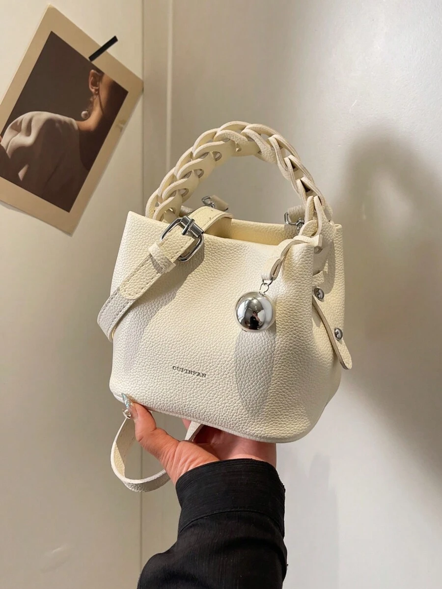 Bolso de cubo de moda versátil, bolso de mano para mujeres