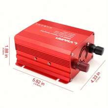 1 X Inversor de energía para coche de 500W, convertidor de 12V a 110V con 2 tomas de corriente, 2 puertos USB y pantalla LED para coche