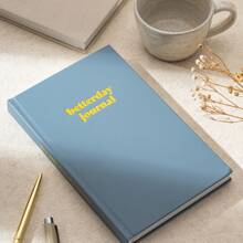 1入組幸福手帳 - 健康手帳，正念禮物，感恩日記，日常手帳，簡單五分鐘指南，無日期版硬皮封面 - 款式2米色 - 查看 13