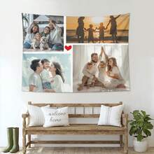 Tapiz personalizado con foto, imagen o texto personalizado - Tapiz decorativo para colgar en la pared de la sala de estar, dormitorio o dormitorio - Bandera para la habitación, decoración de la habitación, tapiz, arte de pared, tapiz personalizado, banderas personalizadas, decoración del hogar, banderas para la habitación, tapiz