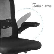 Ergonomic Mesh Office Chair Adjustable Desk Chair Swivel Chair Computer Chairs - Negro - Ver 9