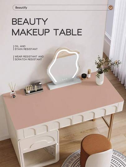 A Solid Color Table Mat Modern Simple Style Leather Waterproof And Oil-Proof Washable Table Mat Suitable For Dining Table Mouse Pad Dressing Table Home Tablecloth