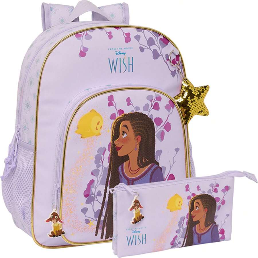 Junior Backpack Adaptable To WISH Car + Triple Case WISH - SAFTA School Kit Backpack And Case WISH - Backpack + Case Unique Design And Official License - Multicolor - View 1