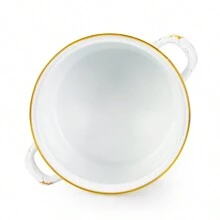 1 件 7.87 英寸/9.45 英寸厚白绿叶搪瓷烹饪锅，厨房炊具，露营便携式锅，适合 3-6 人，耐热，适用于烹饪、煮沸、炖煮、煎炸、家用厨房用具，适用于电磁炉、燃气炉和电炉，不适用于微波炉，适合日常居家和户外野餐使用