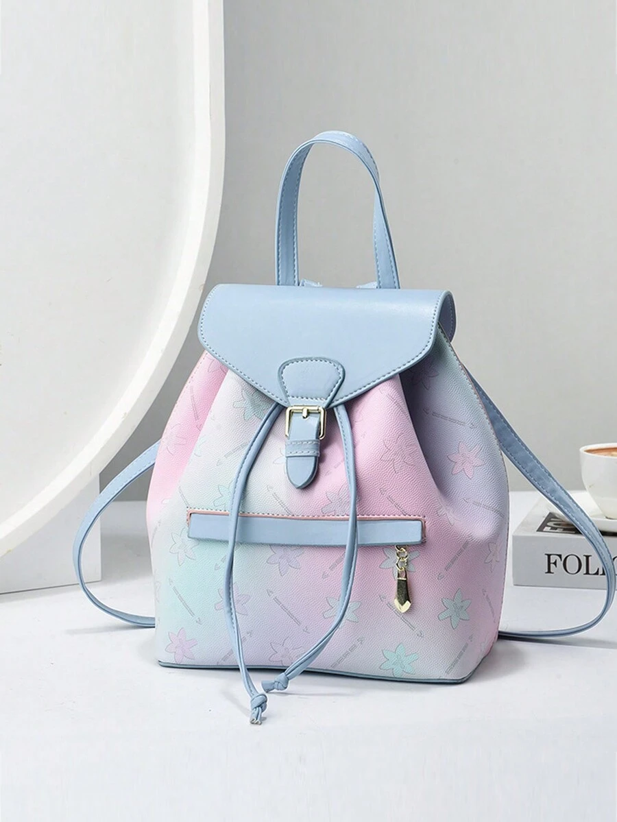 Ba lô thời trang ombre mới, phong cách cổ điển để sử dụng ngoài trời thuận tiện và đa chức năng, thiết kế thực tế hợp thời trang và rộng rãi - Màu xanh lam - Xem 1