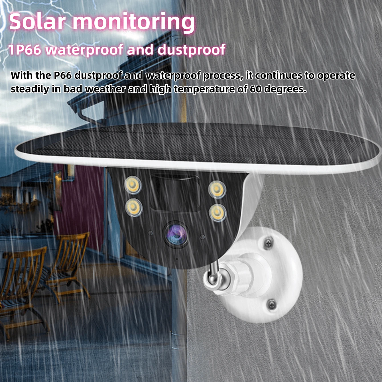 One SolarPowered UFO Monitoring Camera, Low Power Consumption Solar