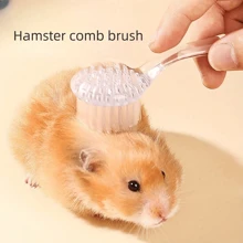 Hamster Brush, Soft Bristle Grooming Comb, Cleaning Tool For Hedgehog, Mini Rabbit, Color Random - Multicolor - View 1