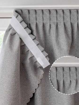 1pc Self-Adhesive Hook-And-Loop Curtains, Sun-Shading & Heat-Insulating Curtains For Windows Without Drilling, Easy Setup