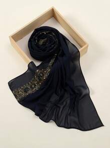 1 Miếng Long lanh Ren Khăn trùm đầu Đối với phụ nữ , Màu thuần Chiffon Mạng che mặt , Thoải mái , Kem chống nắng , Thích hợp Đối với Sử dụng hàng ngày - khăn voan chuỗi - Xem 18