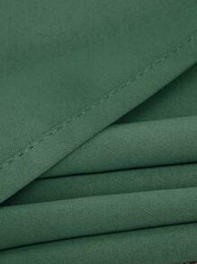 2 Panels Blackout Curtains, Thermal Insulated, Noise Reducing, Grommet Top Window Drapes For Bedroom, Living Room, Nursery, Machine Washable - 墨綠色 - 查看 3