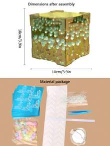 USB-Powered DIY Tulip Lamp Materials Set With 20 Flowers For Bedroom Ambience And Desktop Decoration, Including Infinity Mirror, Birthday & Christmas Gift DIY Assembly Materials - White - View 4