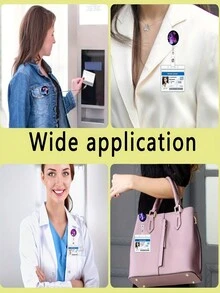 1pc Cartoon Badge Scroll With Retractable Badge Scroll, Suitable For Office Gifts For Teachers, Doctors, And Nurses - Multicolor - View 8