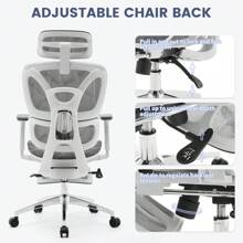 Ergonomic Office Chair, High Back Ergonomic Desk Chair With Adjustable Lumbar Support