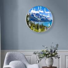 1 Đồng hồ treo tường hình tròn 5D đẹp và phong cách với khung trang nhã, màn hình im lặng và rõ ràng, kính trong suốt cao, tuyệt vời cho gia đình, văn phòng, trường học và trang trí nhà cửa - Nhiều màu - Xem 3