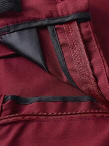 Bộ vest 5 món cho bé trai tuổi mới lớn Bộ vest Tuxedo Trang phục dự tiệc Trang phục người mang nhẫn Áo vest cưới Áo vest Quần Áo sơ mi Cà vạt Bộ vest trang trọng, màu đỏ tía Size 6-16 tuổi - Màu Đỏ Sâu - Xem 6