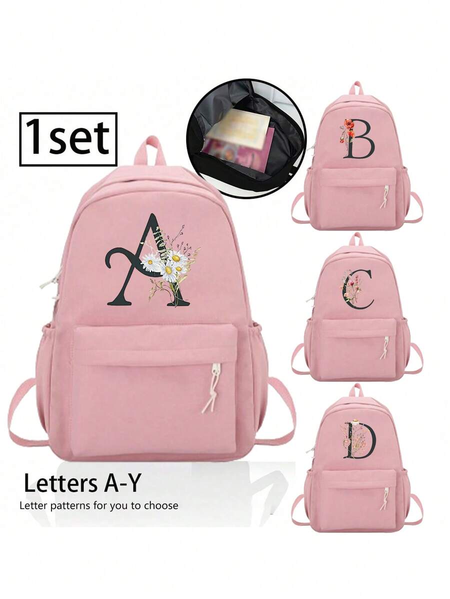 1 pezzo Zainetto a fiori con stampa di margherite, Borsa cosmetica, Borsa per lo stoccaggio di viaggi, Zaino da scuola grande capacità, Borsa cosmetica per viaggi perfetta per attività all'aperto! Perfetta per nozze, compleanni, spiagge e vacanze, il miglior regalo per famiglia e amici. Questa è una borsa ideale per studenti, ritorno a scuola e regali per insegnanti. È una borsa portatile per lo stoccaggio informale, una borsa per la spesa multifunzionale con un design innovativo e una grande capacità, ideale per lo shopping