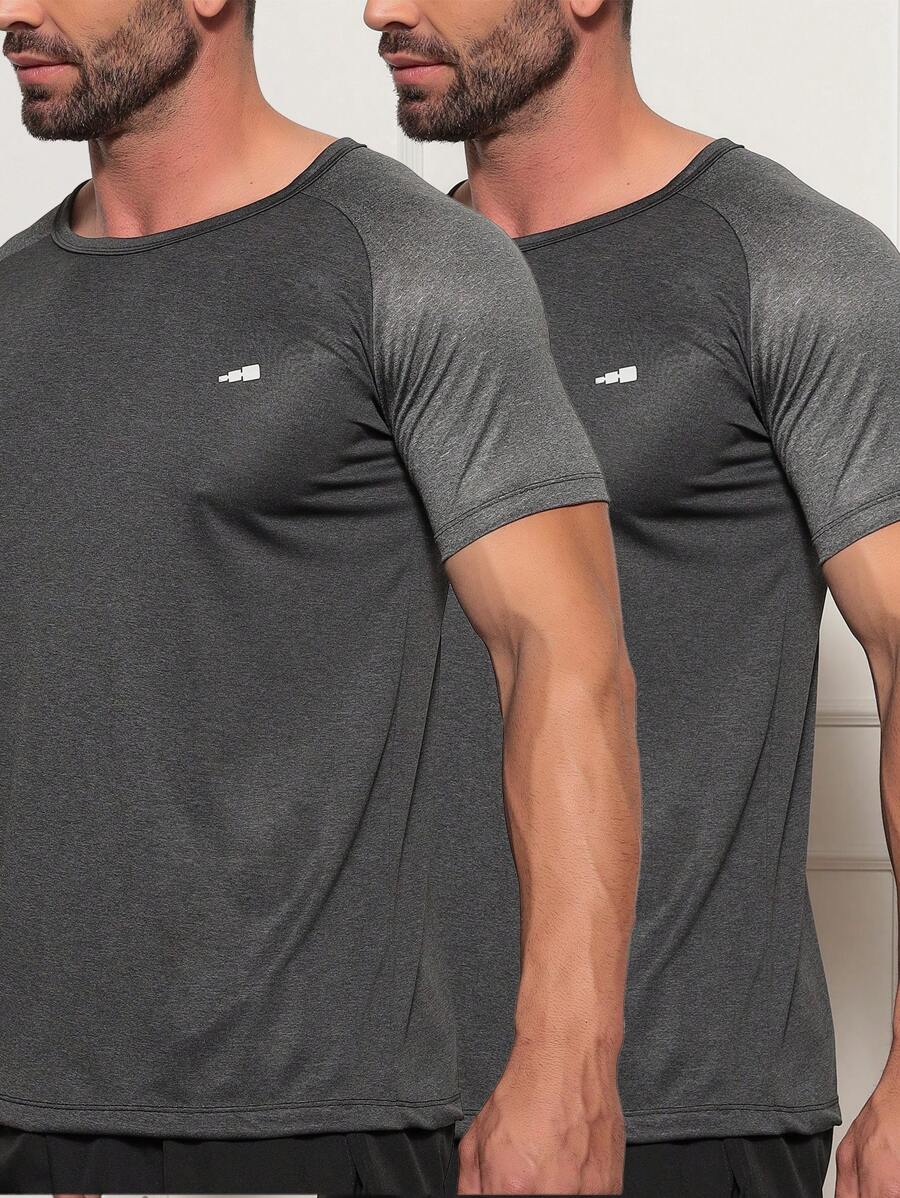 Men T-Shirts - 黑色 - 查看 1