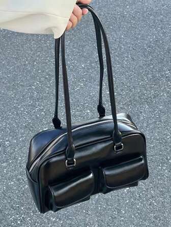 Kvinnors underarmsväska, vår/sommar nytt mode mångsidig pendlingsväska med stor kapacitet med flera fickor. Lämplig för musikfestivaler, fester och banketter (den detaljerade titeln nämner ett gratis tillbehör, men inga andra tillbehör ingår)