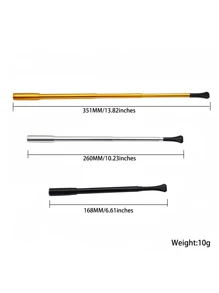1 pièce Porte-cigarette unisexe mince avec tige longue extensible, accessoire de costume de rôle, accessoire photo et de scène, style vintage imprimé léopard pour Halloween