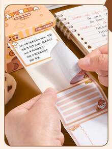 256pcs/Box Pull-Out Sticky Notes Set - 8 Unique Designs, Full Adhesive & Easy Tear - Perfect For Office Markes,Home, &School Supplies Use - Multicolor - View 5