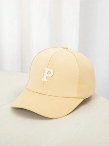 1pc Adjustable Washed Embroidered Baseball Hat Cute Birthday Gift For Boys And Girls Fashion Letter P Embroidery Baseball Caps For Kids - 1PC - View 17