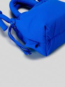 Bolso pequeño tipo puffer informal, bolso de diseño acolchado para mujer con asa de hombro y bandolera, bolsos de mano de nailon con plumón para dama, mini bolsos tote 2024