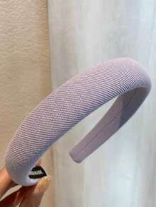 1pc Multicolor Gentle Cream Color Headband, Versatile Candy Color Sponge Hairband, Stylish Hair Accessories For Women - Multicolor - View 7