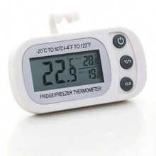 1 Stück Digitaler Kühlschrank Thermometer Gefrierschrank Thermometer LCD Anzeige mit Max/Min Aufzeichnung und Magnet Rückgehäuse für die Überwachung der Temperatur in Küche und Zuhause (inklusive Batterie) - Verschiedenfarbig - Übersicht 7