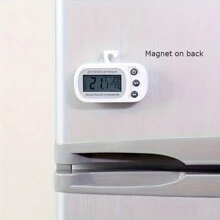 1 Stück Digitaler Kühlschrank Thermometer Gefrierschrank Thermometer LCD Anzeige mit Max/Min Aufzeichnung und Magnet Rückgehäuse für die Überwachung der Temperatur in Küche und Zuhause (inklusive Batterie) - Verschiedenfarbig - Übersicht 3