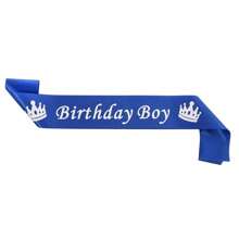 Birthday Sash Blue, Gold Foil Letter Birthday Sash For Men Funny Birthday Party Favors For 10th 11th 13th 15th 16th 18th Bday Sash Gift Decorations,Christmas