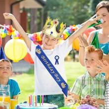 Birthday Sash Blue, Gold Foil Letter Birthday Sash For Men Funny Birthday Party Favors For 10th 11th 13th 15th 16th 18th Bday Sash Gift Decorations,Christmas