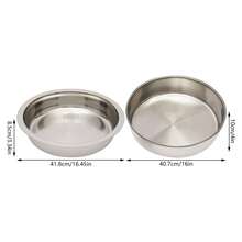 CNCEST Chafing Dish Set For Buffet, 9L/9.5Qt Stainless Steel Chafing Dish Buffet Servers Warmers With Circular Hanging Cap,Buffet Round Chafing Food Pan Buffet Warmers For Party Restaurant Hotel (Gold/Silver), Dinner For Thanksgiving, Halloween, Christmas, Family Gifts - 銀色 - 查看 2