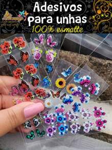 Full Wrap Nail Stickers - 彩色 - 查看 2