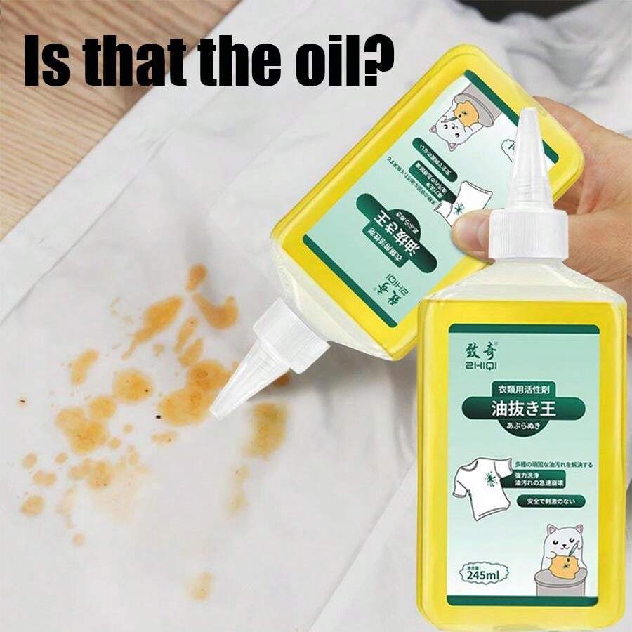 Oil King Clothing Stain Remover, Powerful Against Stubborn Oil And Grease Stains, Laundry