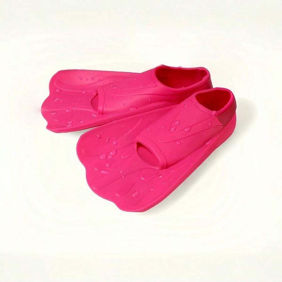 Adult Short Blade Swim Fins Full Foot Pocket Diving Fins For Children's