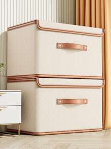 1pc Oxford Cloth Multifunctional Foldable Collapsible Storage Box With Lid In Beige Color, Suitable For Clothes, Toys, Documents Decorations Decor Festival Decor Room Decor Home Decor Decor Bedroom Decor Dress Pants Shoes Jeans Boots Skirtbedroom,Organizer,Organiser,Home Storage,White T Shirt Women,Black Pants Women,Ladies Winter Clothes,Dress,Winter Clothes For Ladies,Elegant Woman Dresses,White Shirt For Ladies,Long Sleeve,White Jumpsuit For Women,Spring Dresses For Women,Spring Outfits For Women,Spring,Spring Clothes,Minimalist,Summer Tops