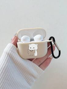 1 件哑光小猫印花保护壳，适用于 Apple 无线蓝牙耳机（不含耳机）