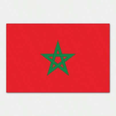 Bandiera nazionale del Marocco, formato 4, 90*150cm, a una faccia