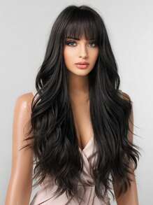 Synthetic Woven Wigs - Hitam - View 4