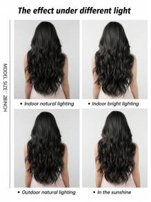 Synthetic Woven Wigs - Hitam - View 8