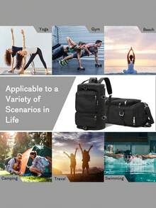 女性旅行背包，可搭乘飛機，攜帶防水背包，適用於游泳、戶外徒步旅行、露營旅行包