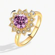 1 Độc Đáo Thời Trang Pha Lê Cối Xay Gió Nhẫn Cho Nữ Đốt Ngón Tay Mở Đầu Lo Âu Vòng Nhẫn Trang Sức Dự Tiệc Quà Tặng - TJZ582 - Xem 8