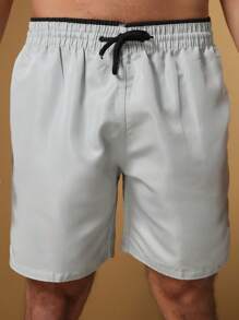 Men Shorts - 淺灰色 - 查看 2